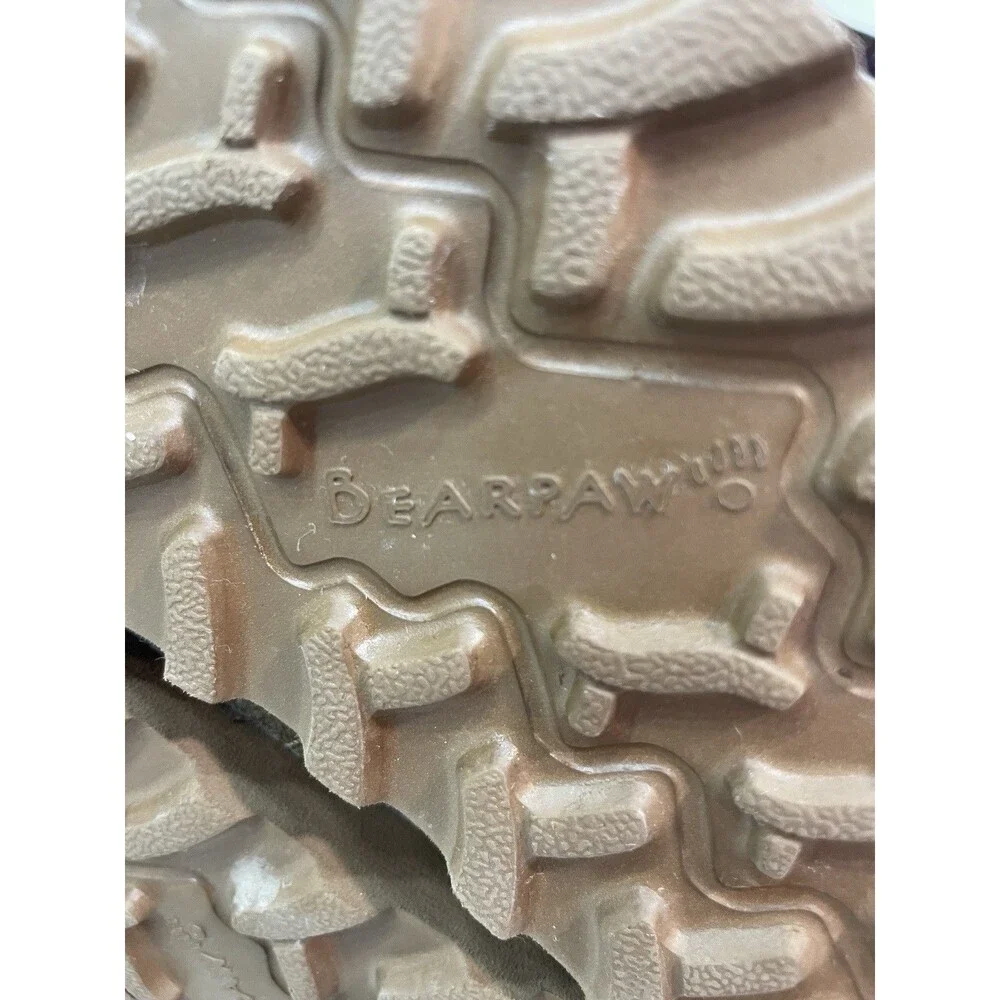 Bearpaw Womens Boots Elle Short 1959W Size 6W Suede Brown Fur Lined